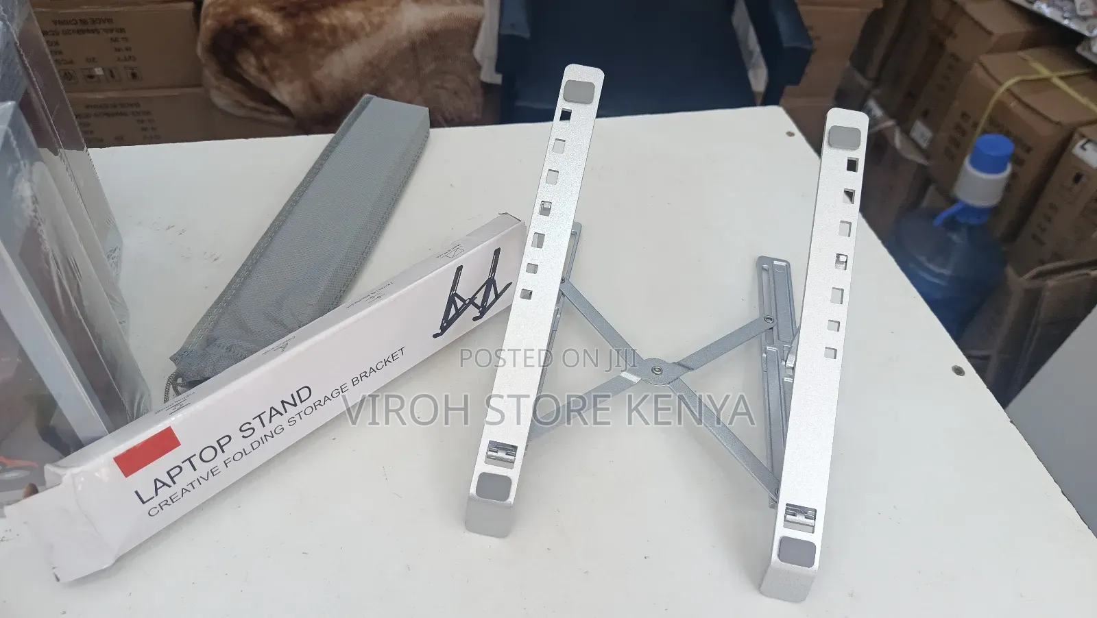 Foldable Laptop Stand - Mettalic