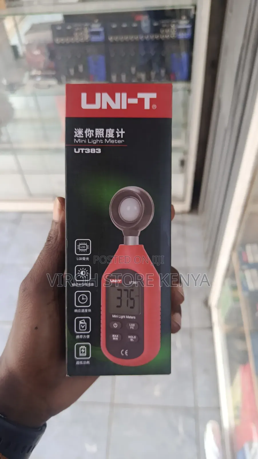 Uni-T Mini Light Meter Ut383 Handheld Digital Lux Meter