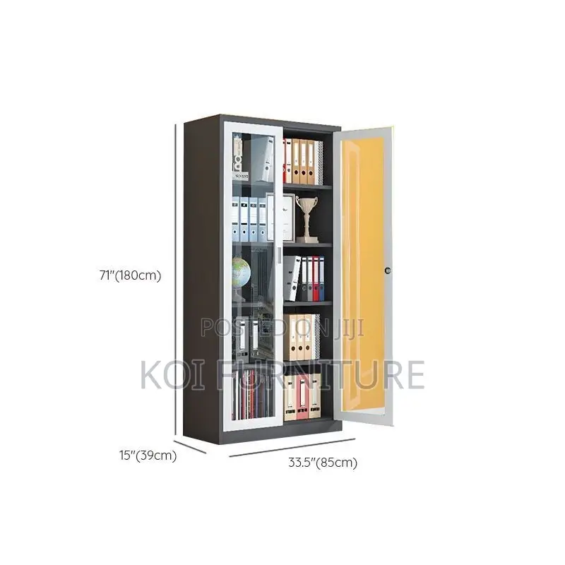 Office Cabinet; Two Doors High Steel Quality Cabinet