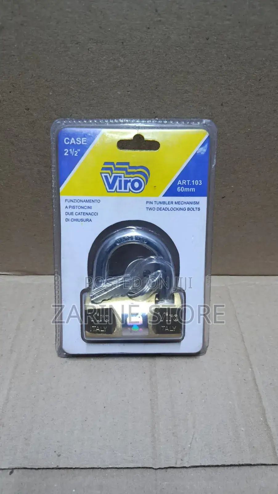 Viro Italy 60mm Padlock Size Art 103