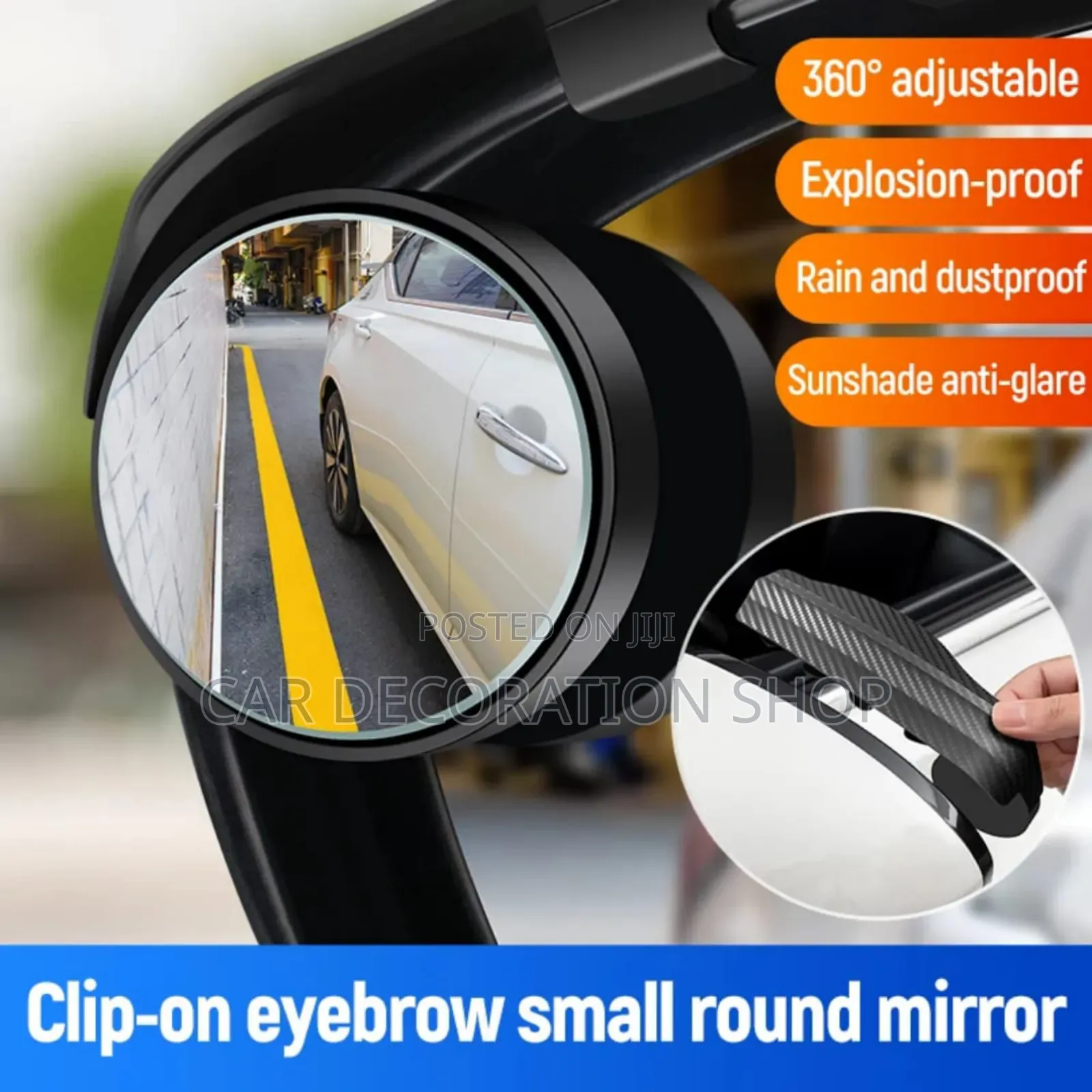 2in1 Blind Spot Mirror Rain Guards