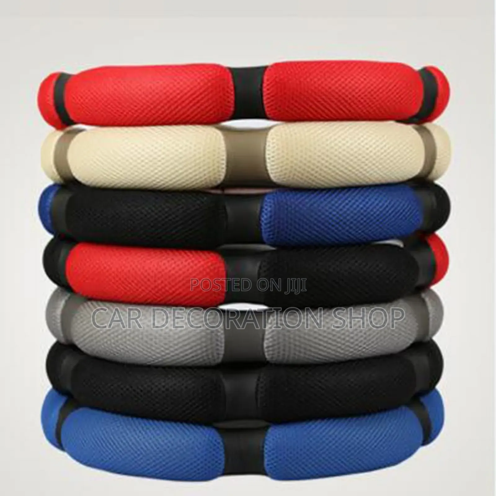 Spongy/Leather Soft Breathable Washable Steering Wheel Cover