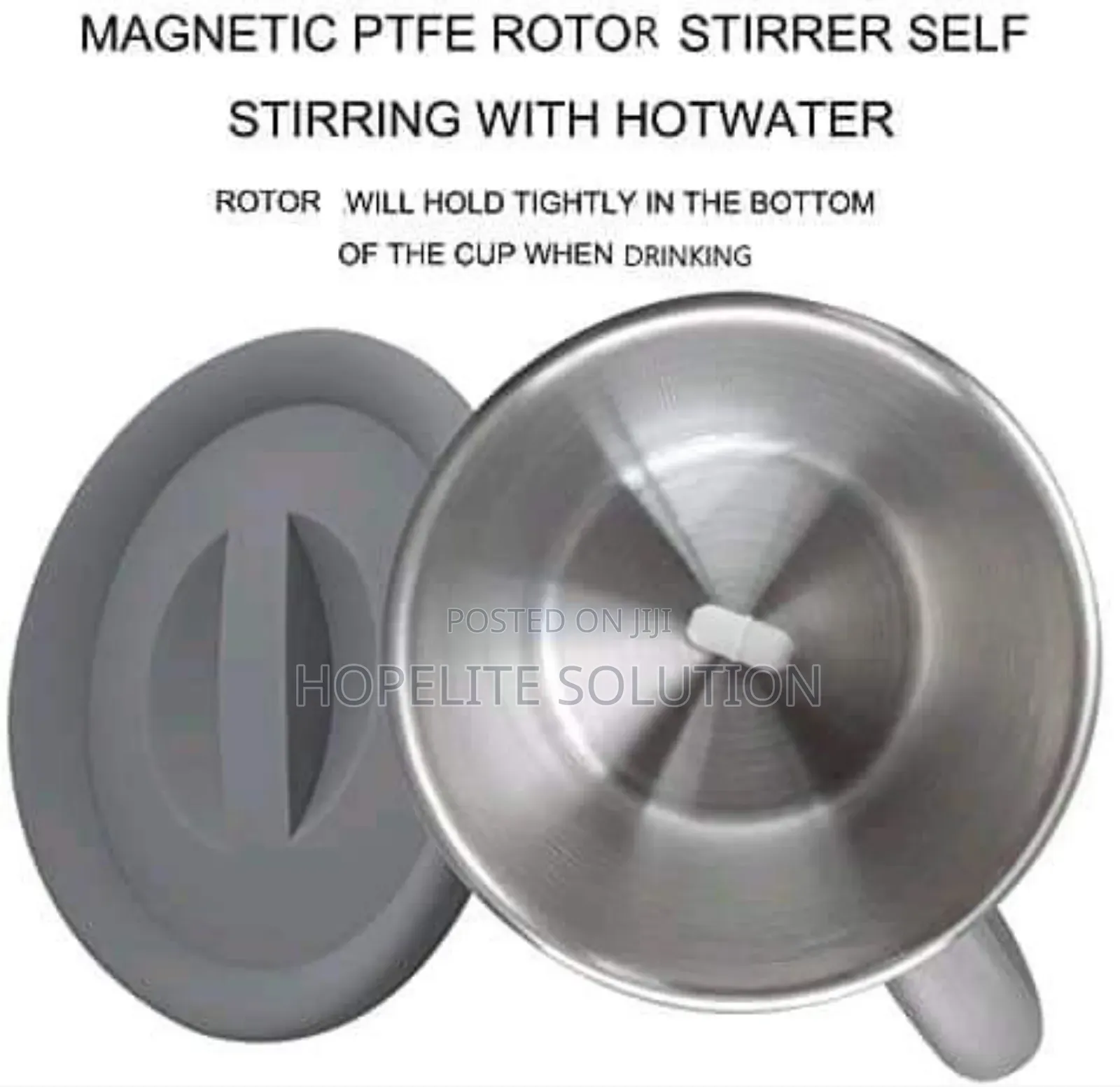 Aaa Battery Powered 380ml Stainless Steel Magnetic Stirring Cup