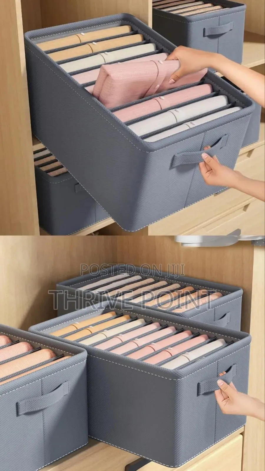 7 Grid Thicken Clothes Organizer