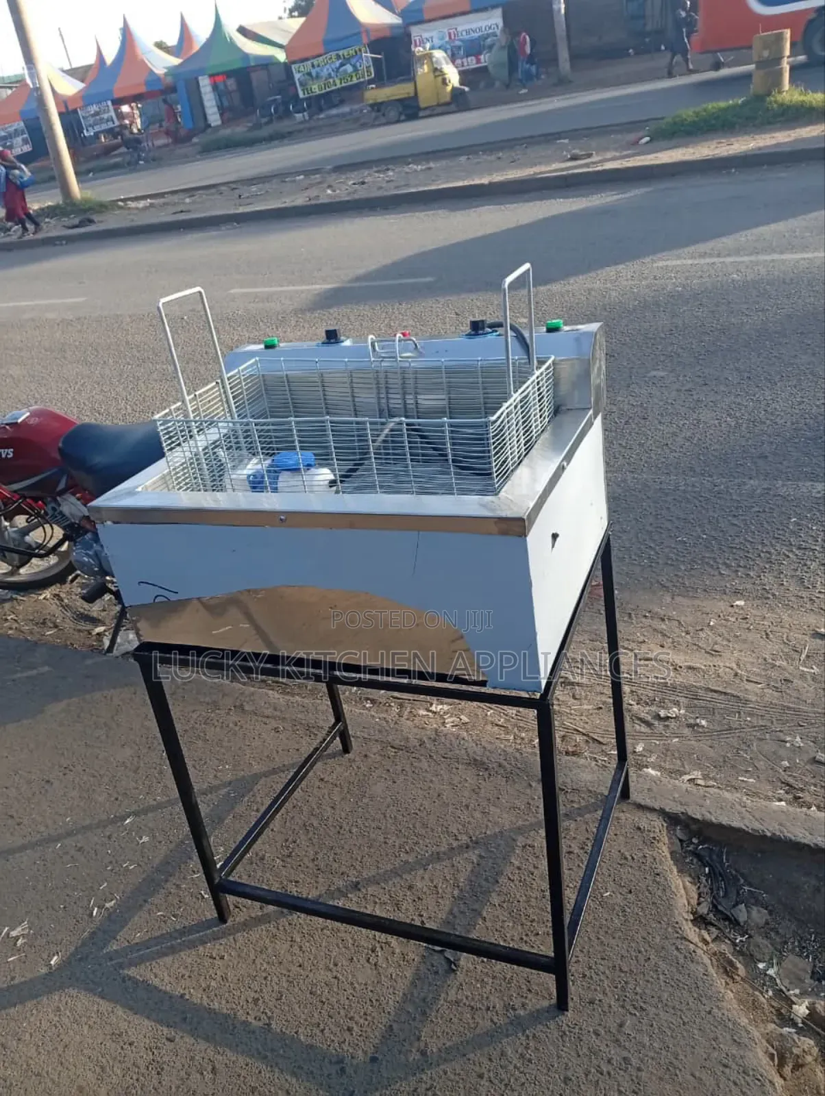 Stainless Steel Deep Fish and Madazi Fryer.