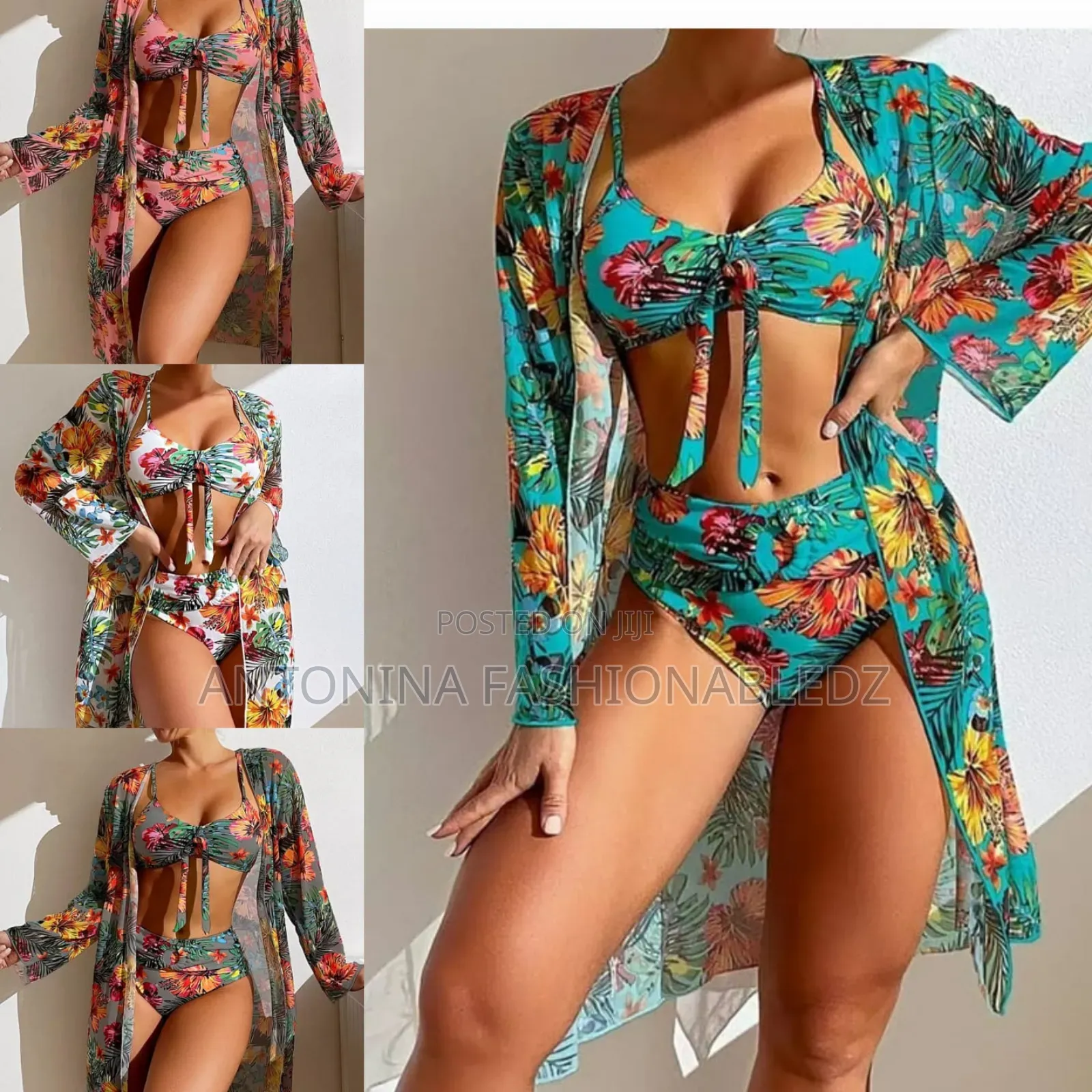 Sexy Bikini Set With Kimono