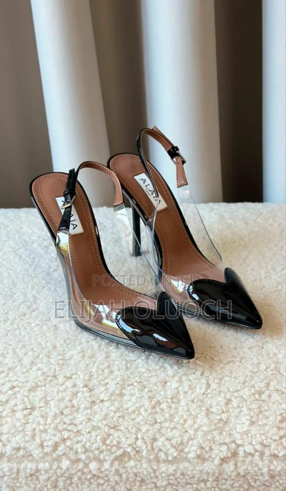 High Quality Slingback (Alaia) Clear Strap Heels