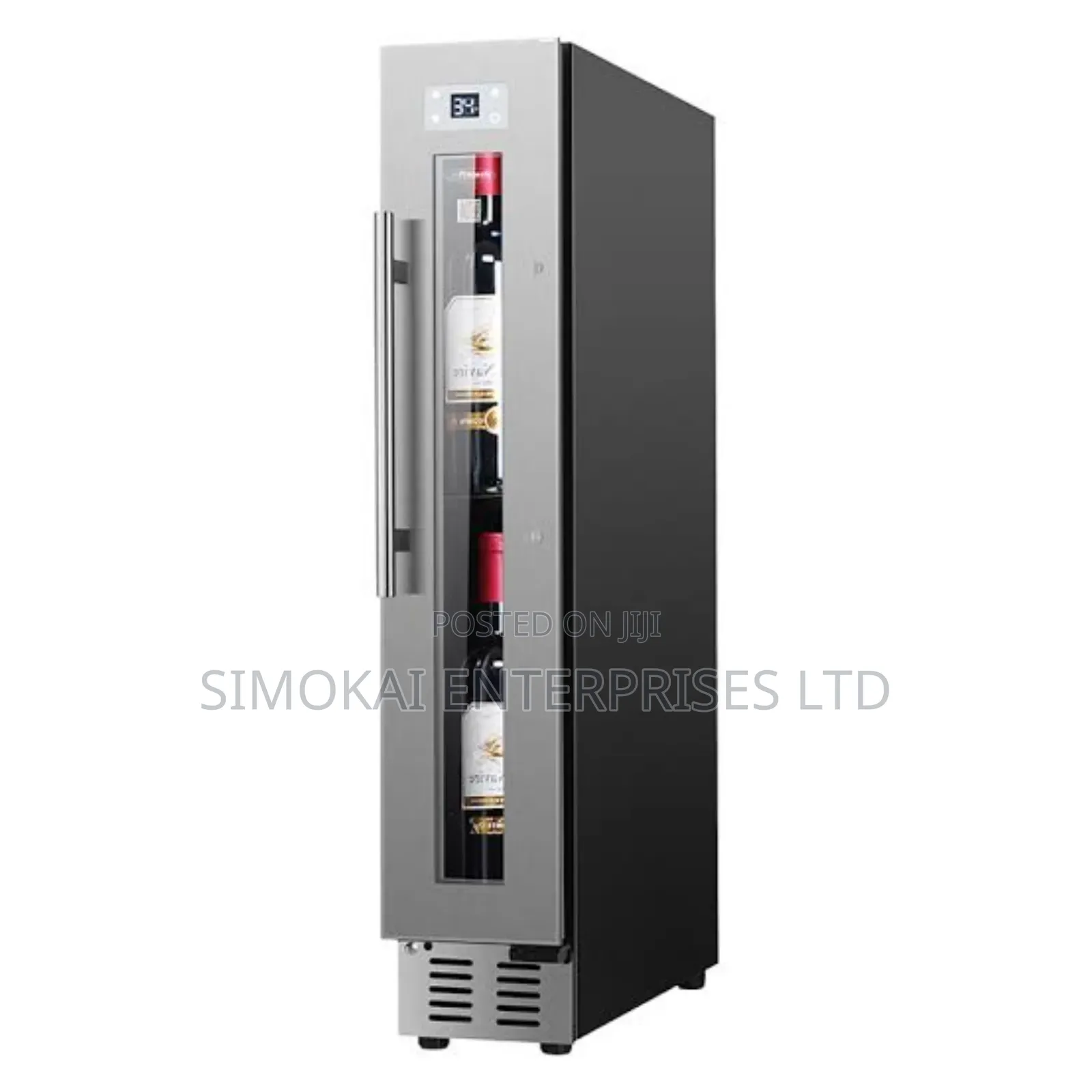 Super-Slim 9 Bottle Wine Refrigerator in Stainless Steel