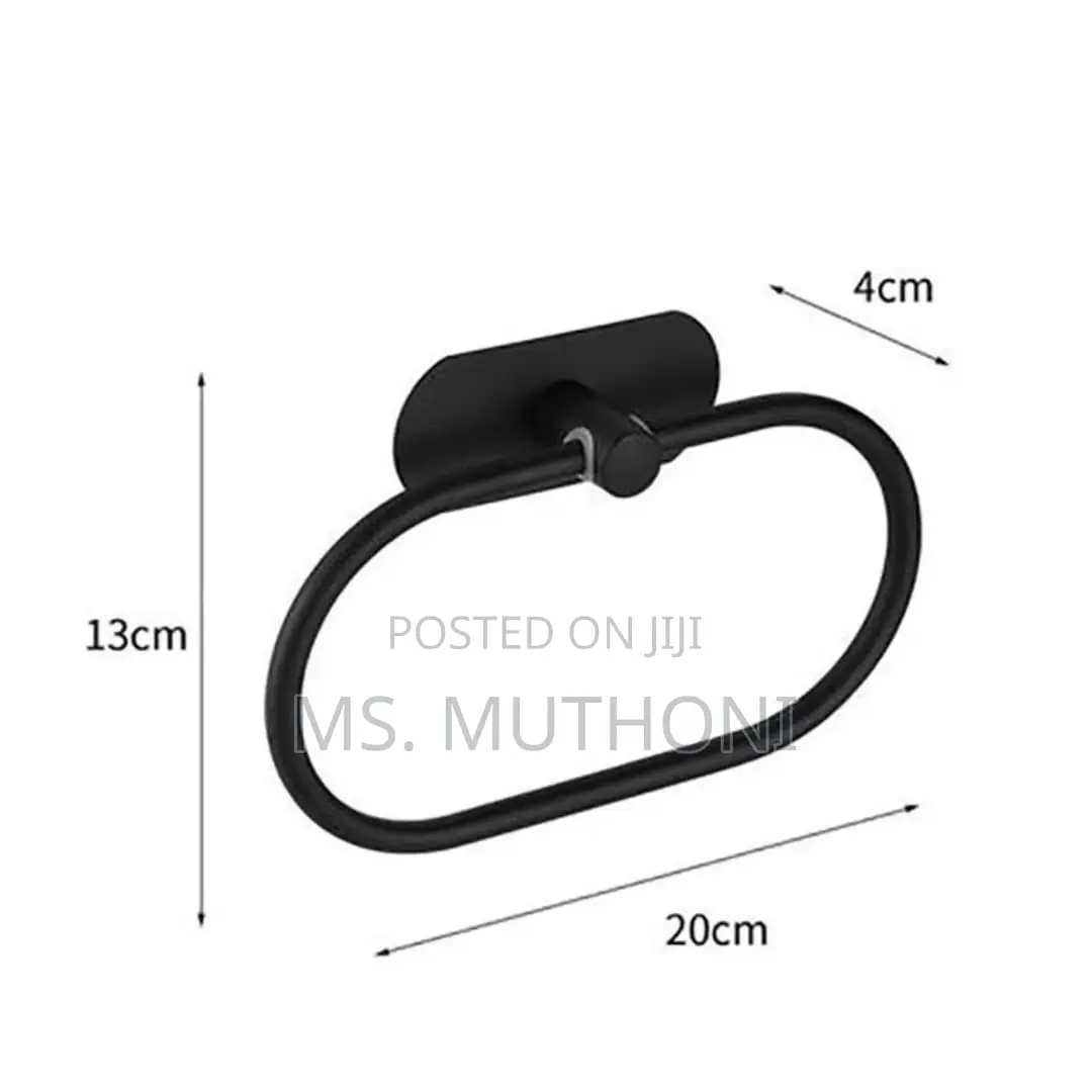  Minimalist Black Wall-Mounted Towel Holder