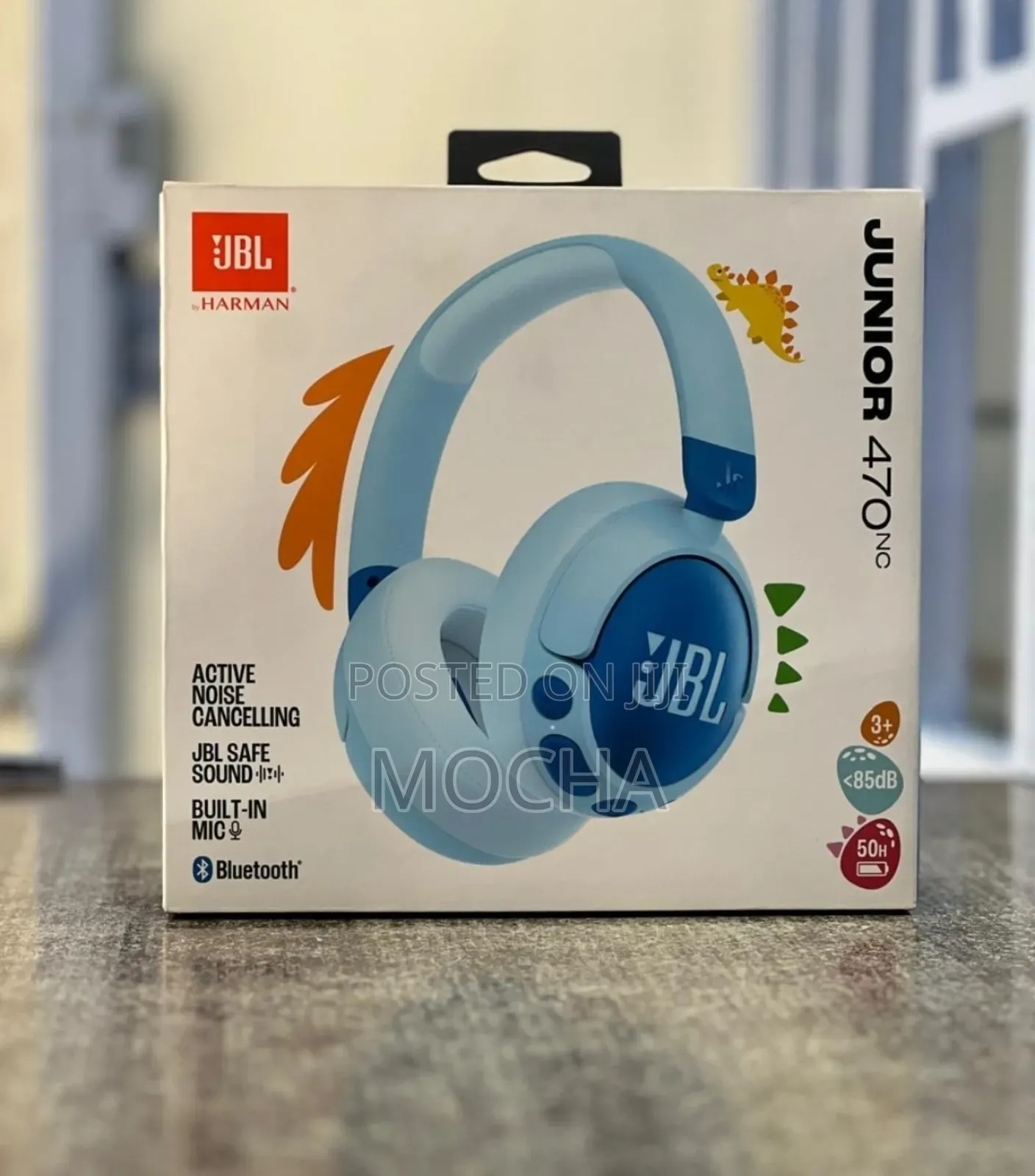 JBL Junior 470nc Noise-Canceling Wireless Over-Ear Kids Headphones
