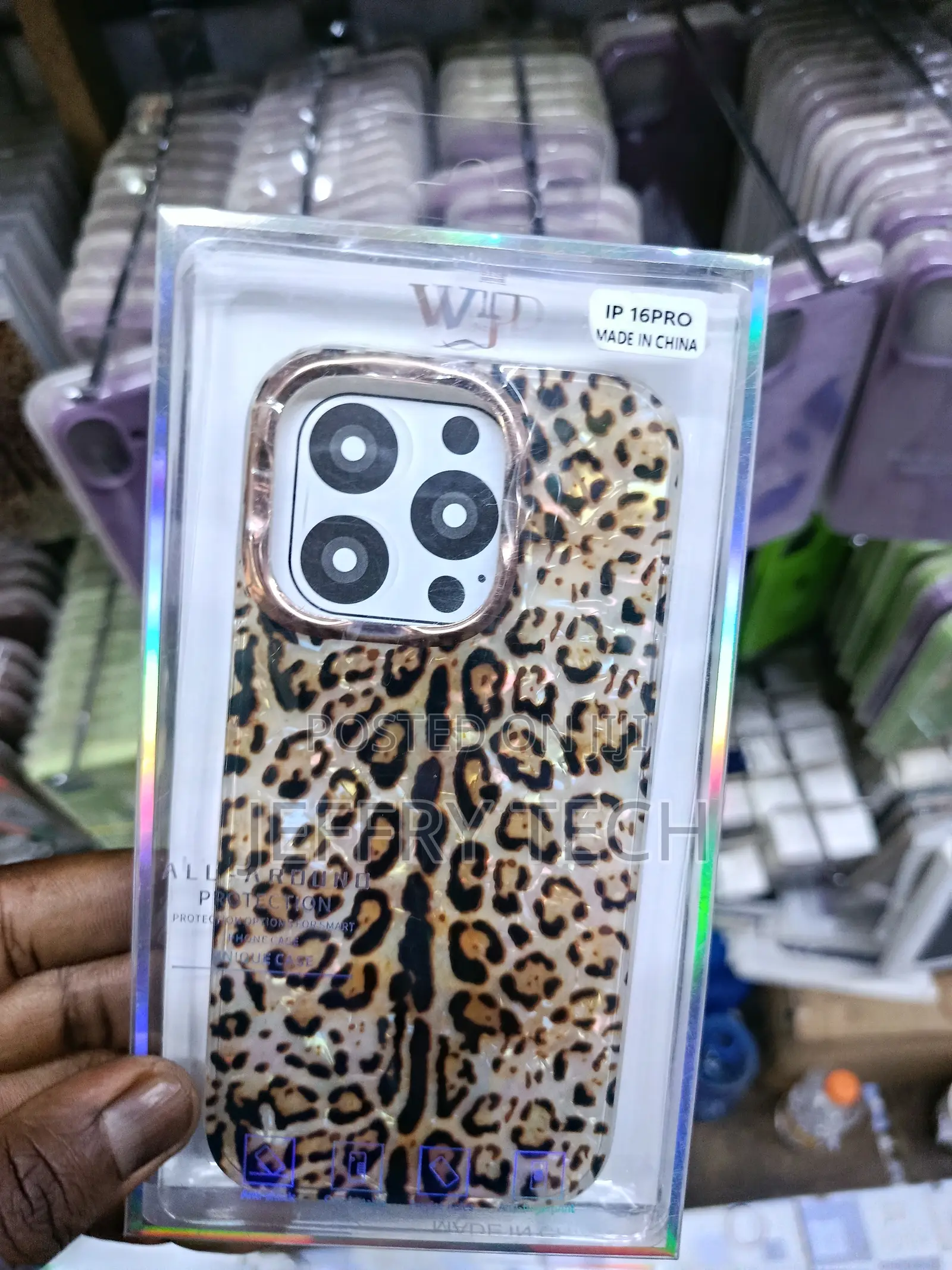 McEy iPhone 16 Pro Max Leopard Cheetah Protective Women Girls Men Case