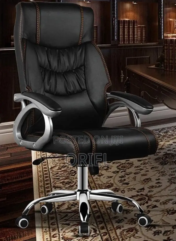 Modern Office Chair : Office Leather Padded Swivel Chair