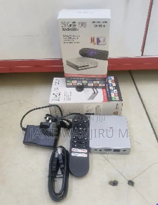 New Hcs96 Tv Box Dual Wi-Fi Bt5.4 Voice Set-Top Box 4gb Ram 64gb Rom