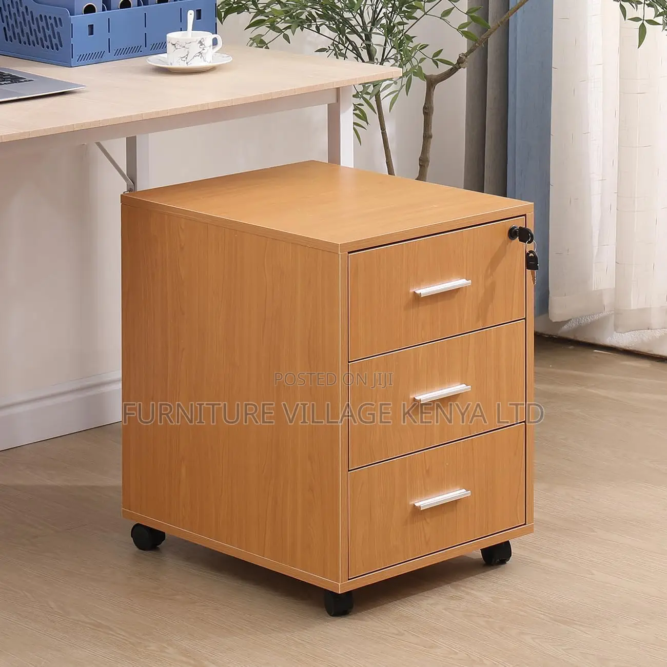 Office Cabinet; 3-Drawer Office Organizer Cabinet