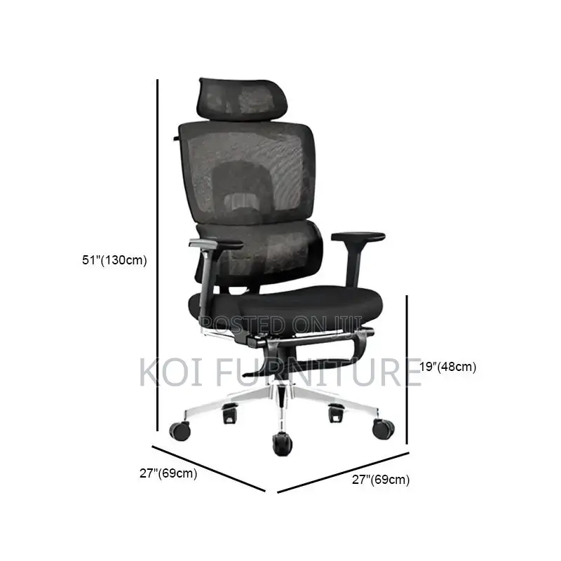 Office Chairs; High Back Spine Support Seat With Lumbar Support