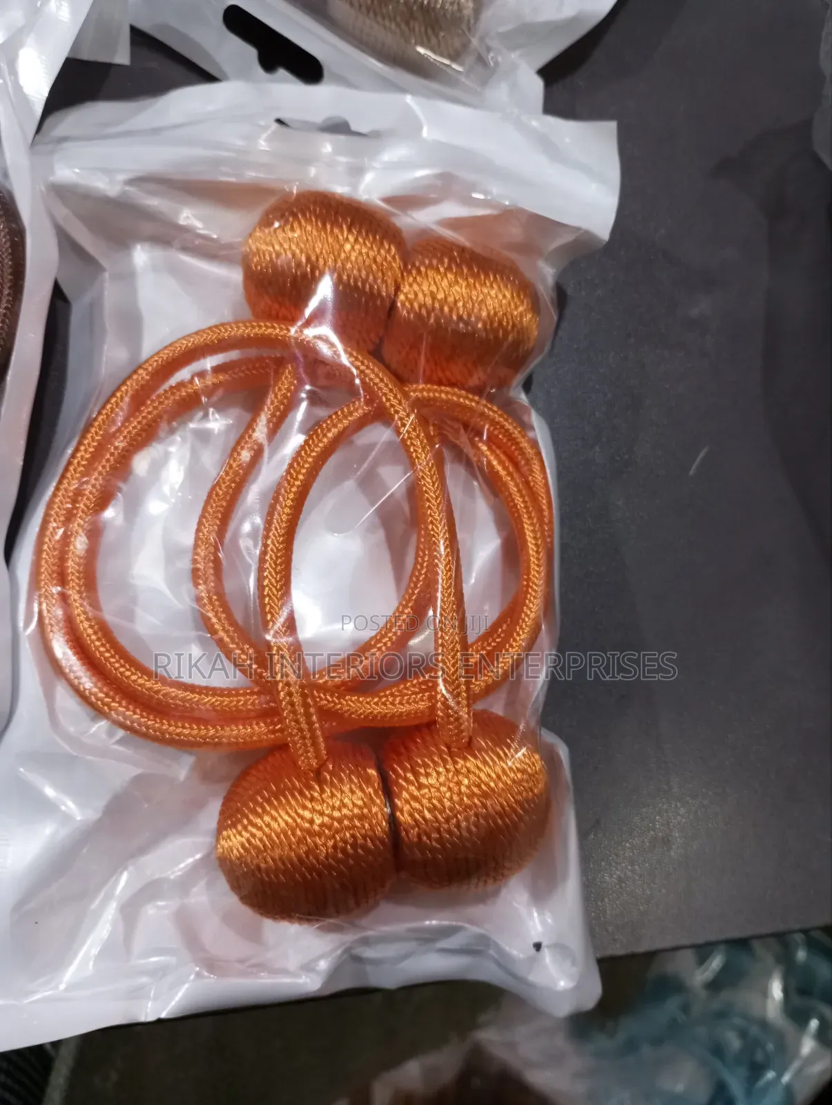 Orange Curtains Holders