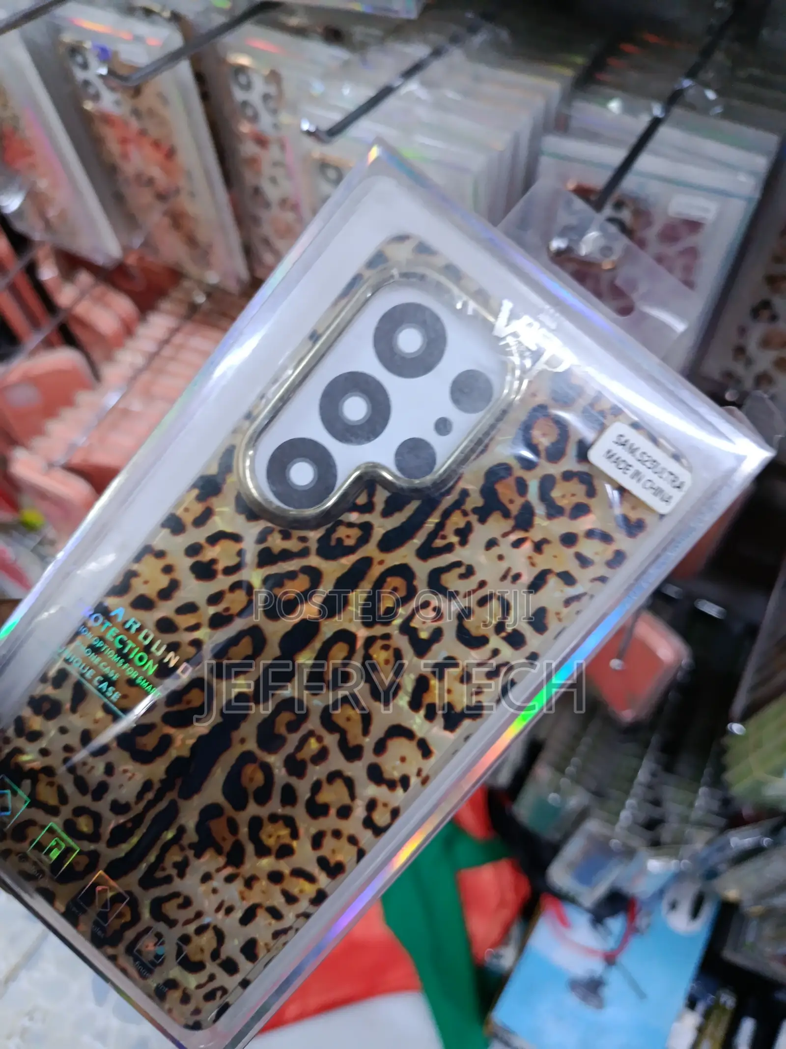 Anghar Samsung Galaxy S25 Ultra Pattern Cute Cheetah Phone Case