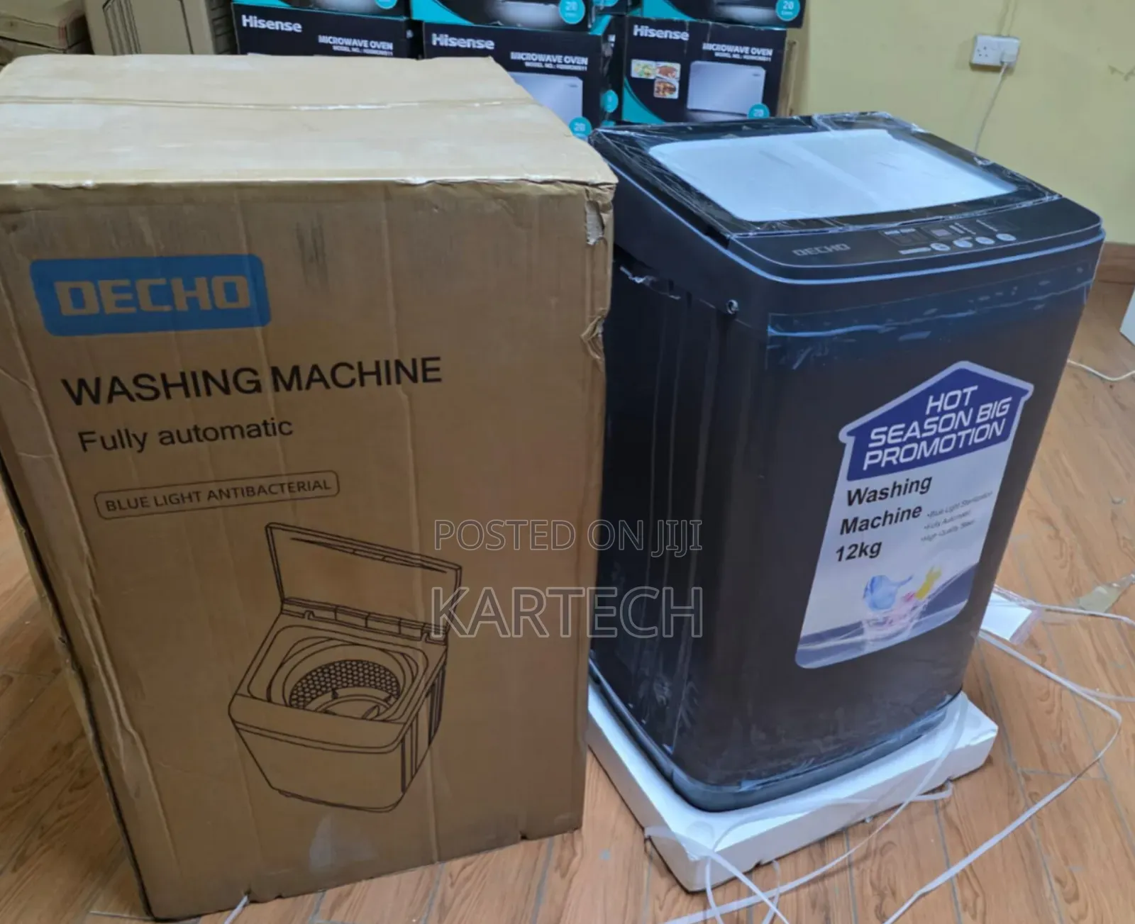 Decho 12kg Top Load Automatic Washing Machine With Digital Control