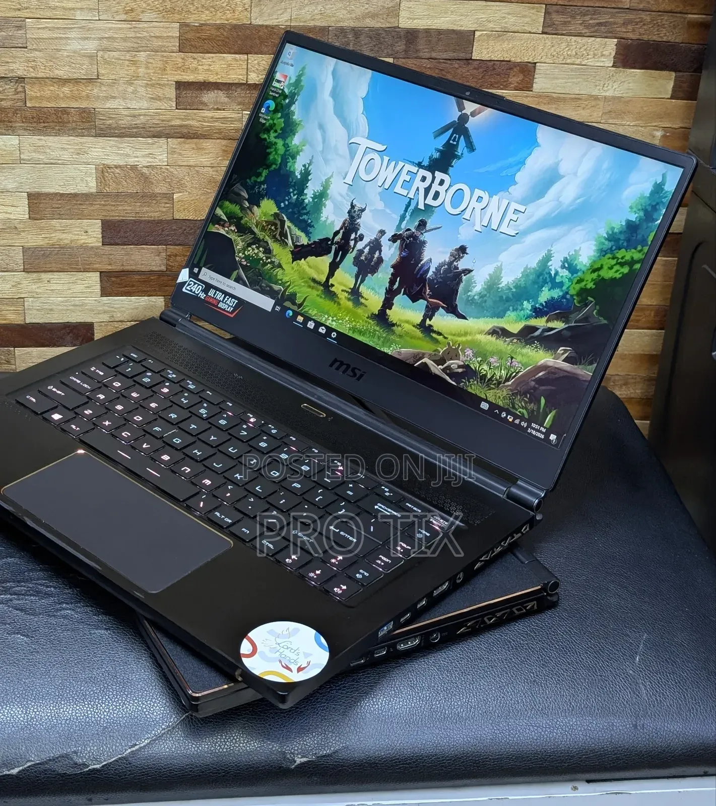 New Laptop MSI GS65 Stealth Thin 8RF 16GB Intel Core i7 SSD 512GB