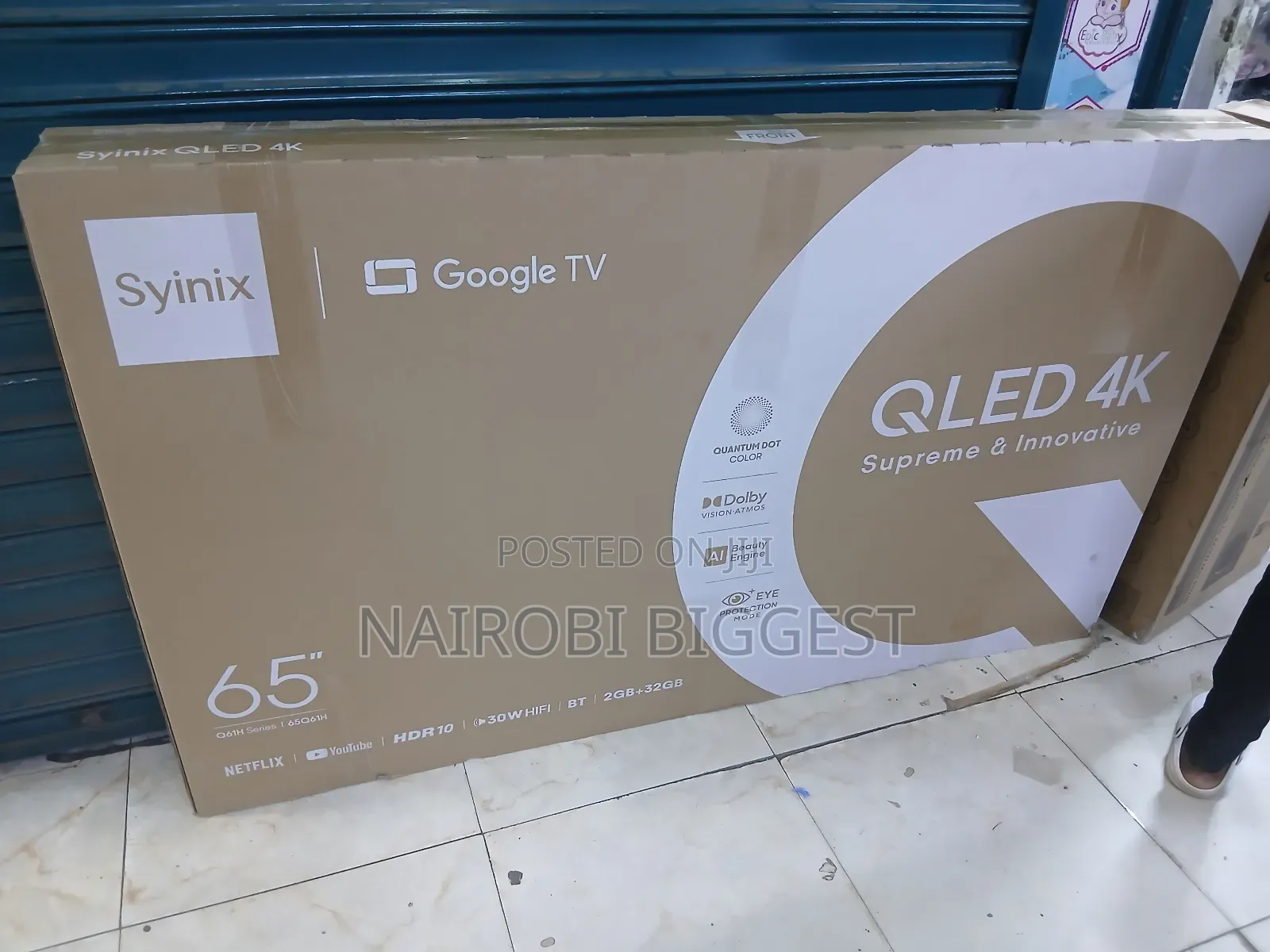 Syinix 65 Qled Smart Google Television
