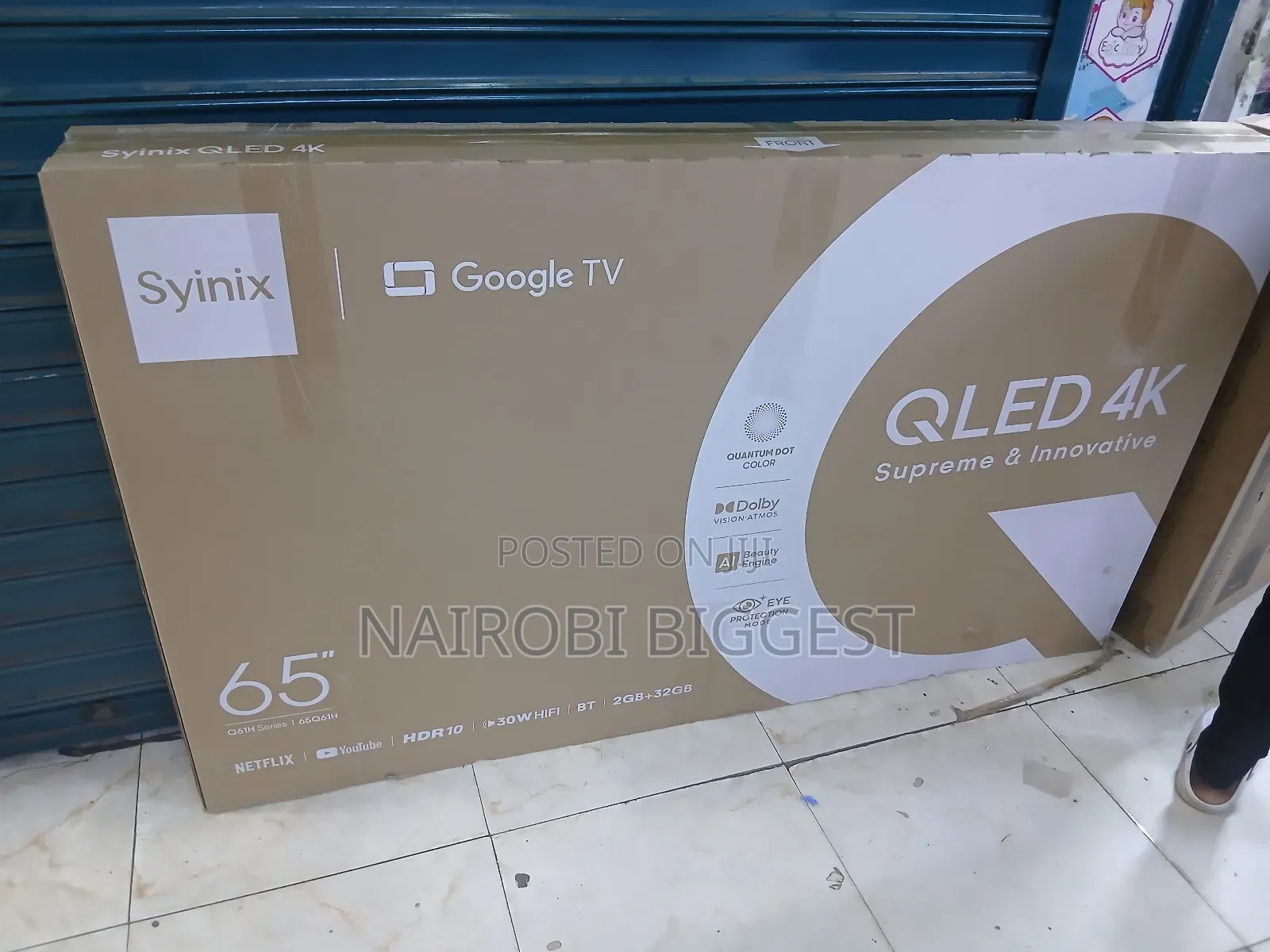 Syinix 65 Qled Smart Google Television
