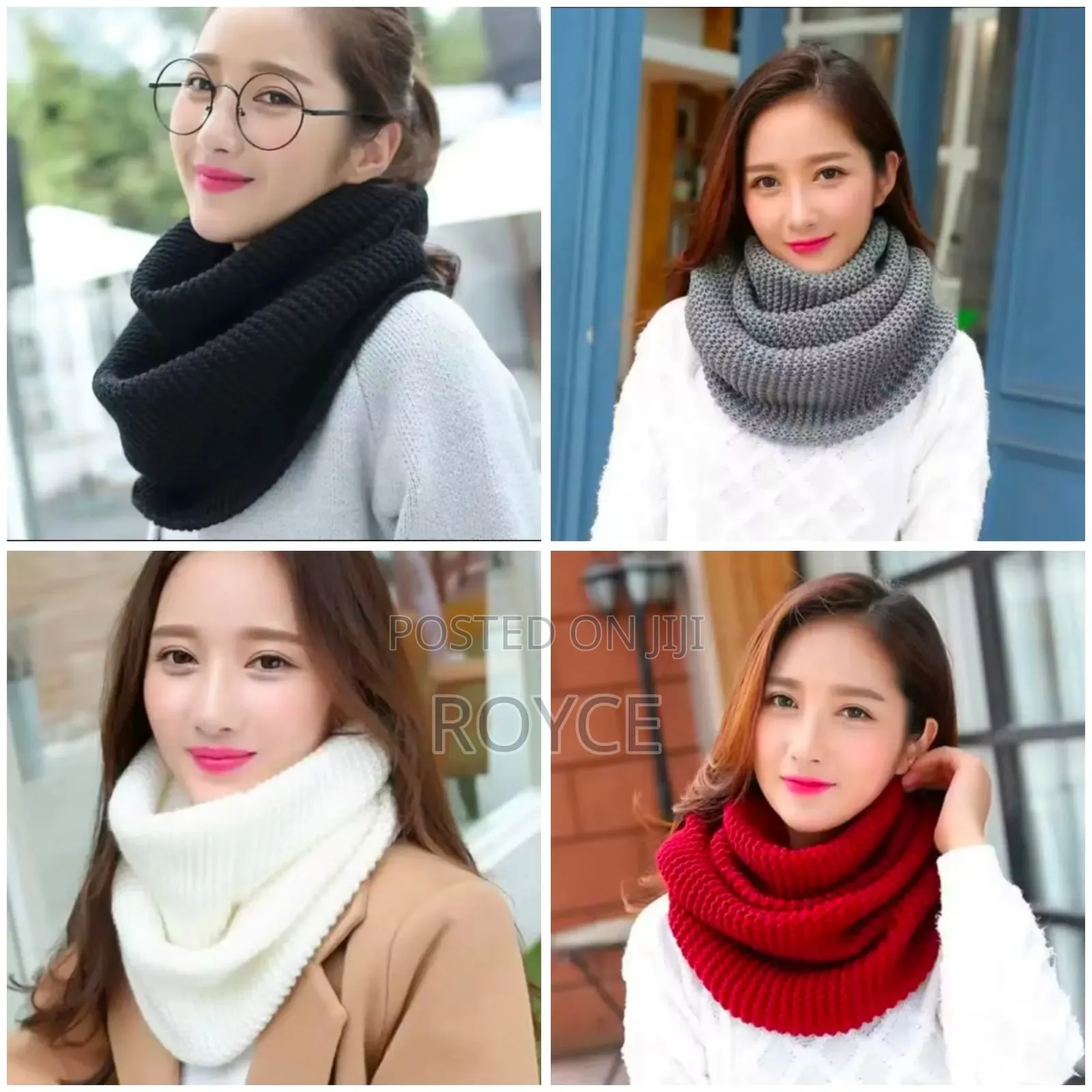 Warm Knitted Woolen Scarf