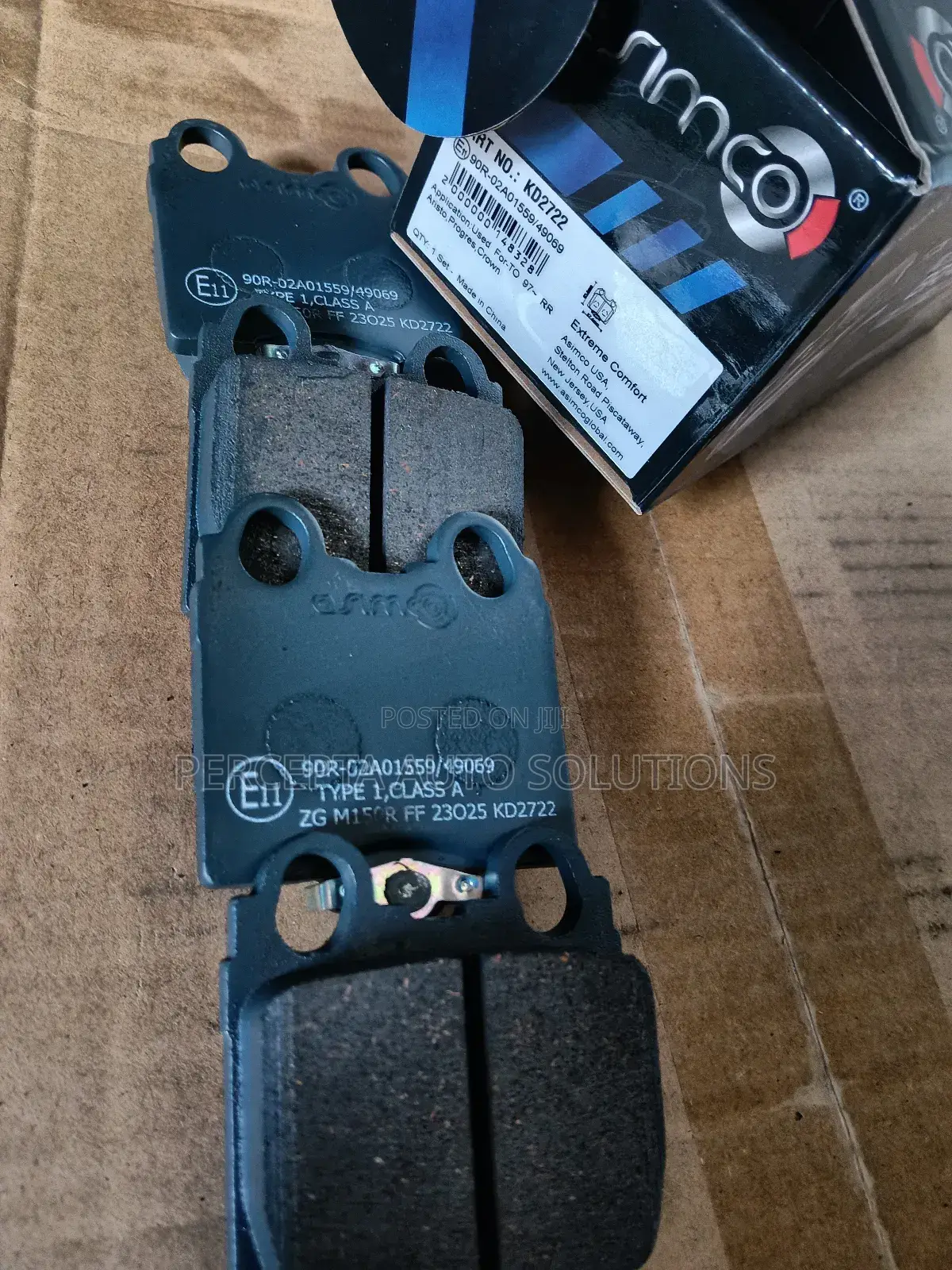 Toyota Mark Ii,Markx Grx120,Crown Grs180 Asimco Rear Brake Pads Kd2722