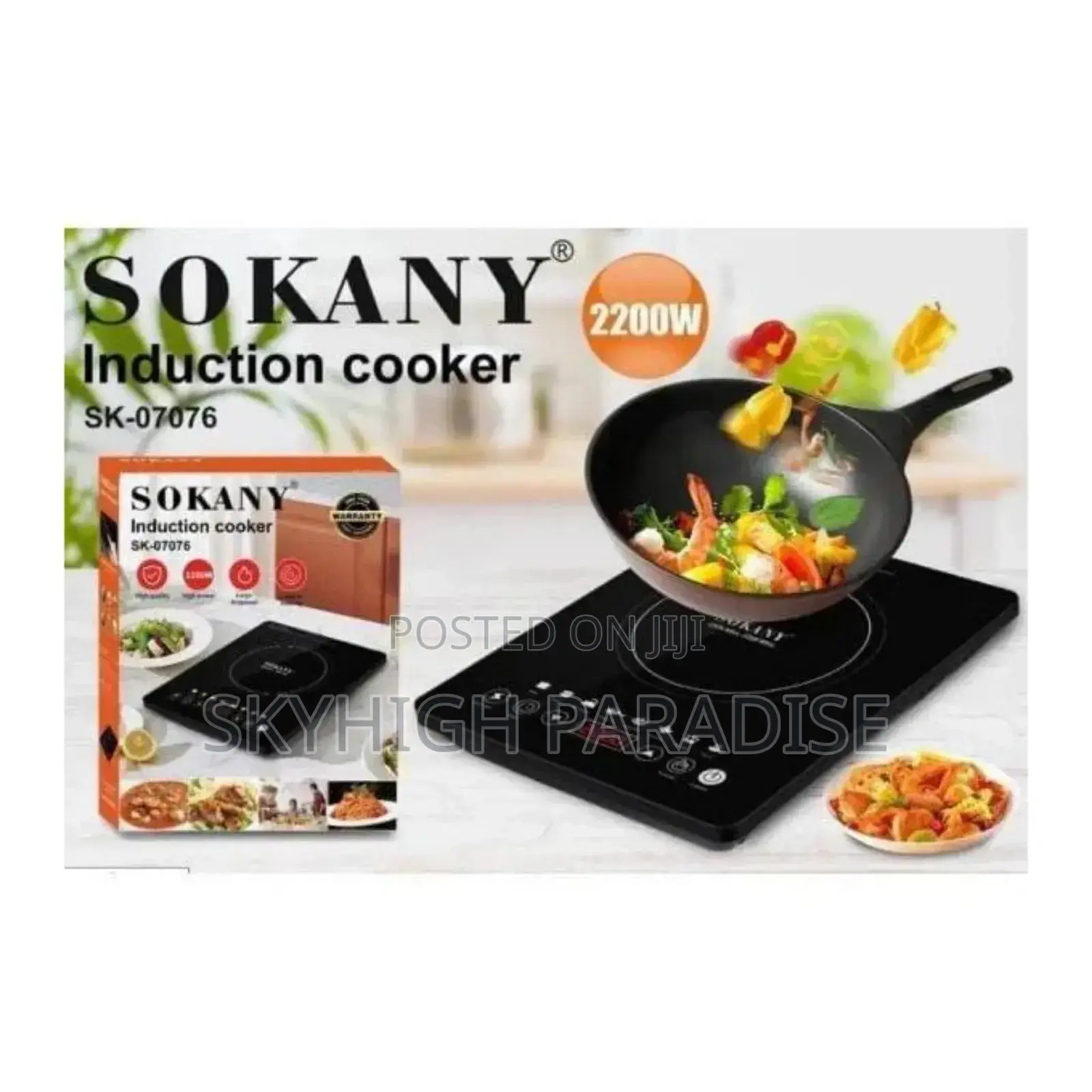 *Sokany Single Plate Induction Cooker* 
 *(Save Energy and Time)*