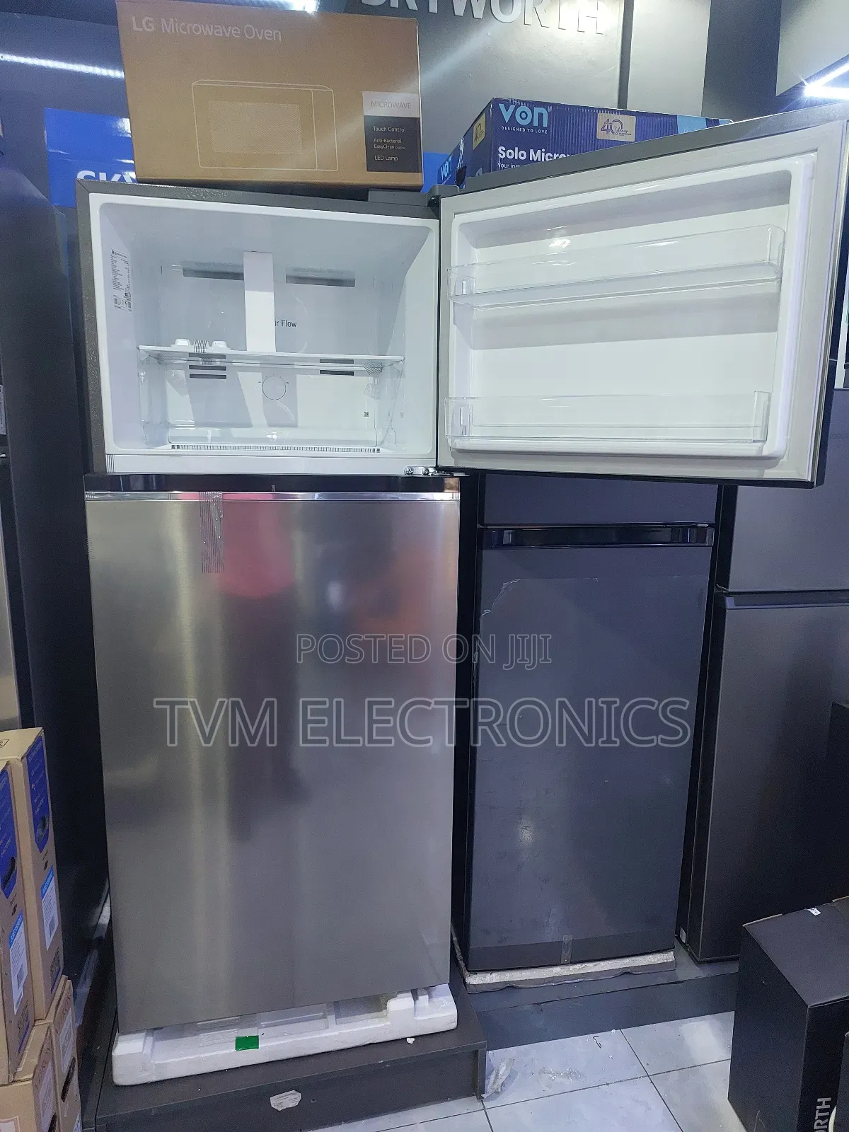 Lg Gn-B472plmb Top Freezer Fridge, 375l - Smart Inverter Compressor