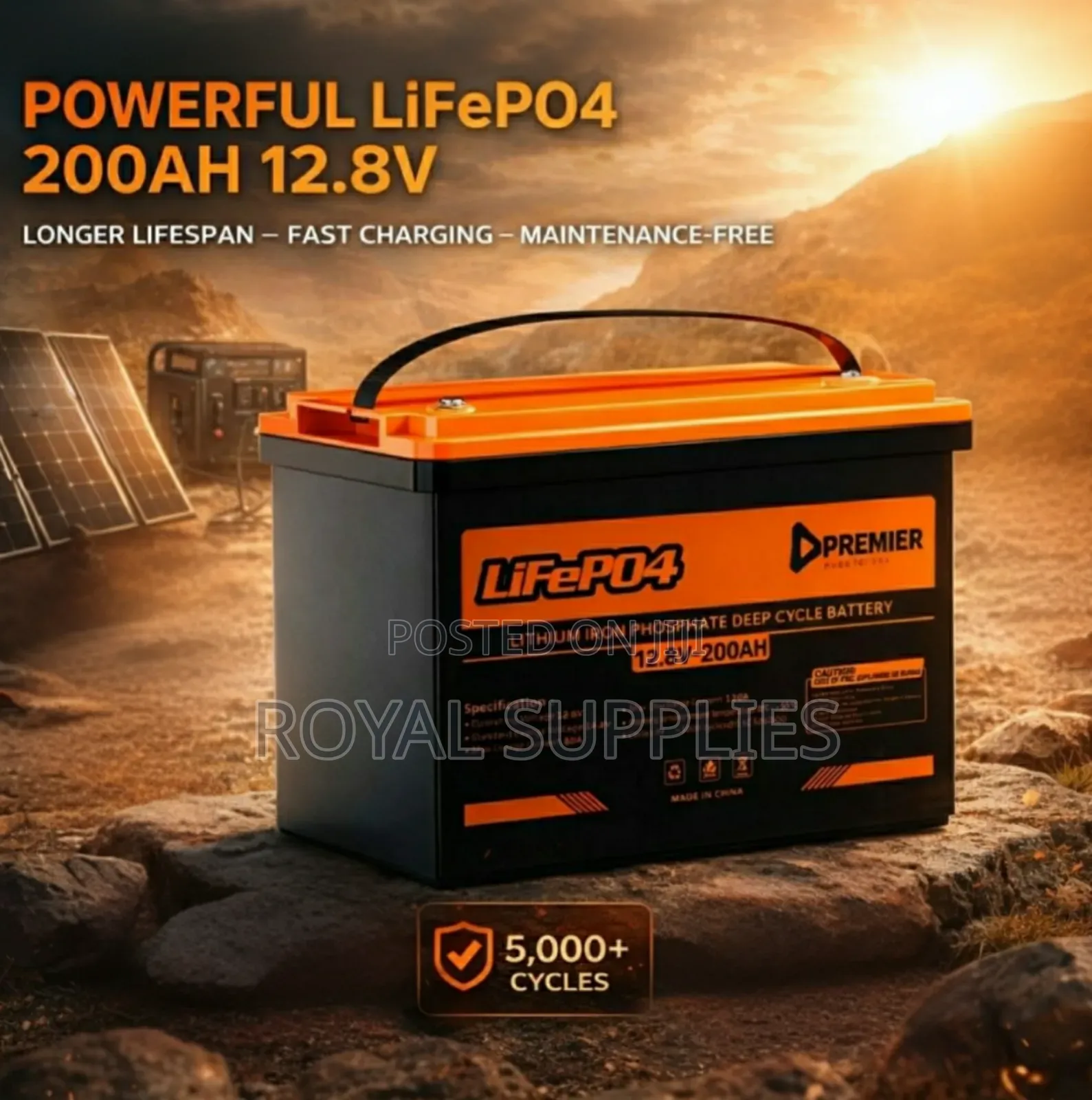 Premier 200ah Lithium Lifepo4 Battery