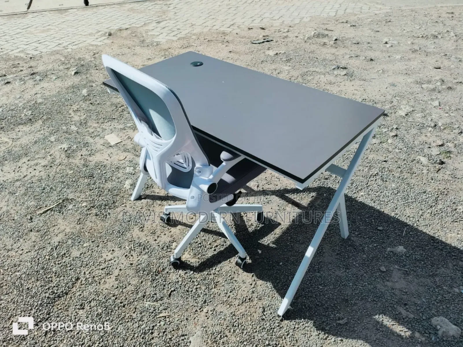 A Desk With a Office Chair