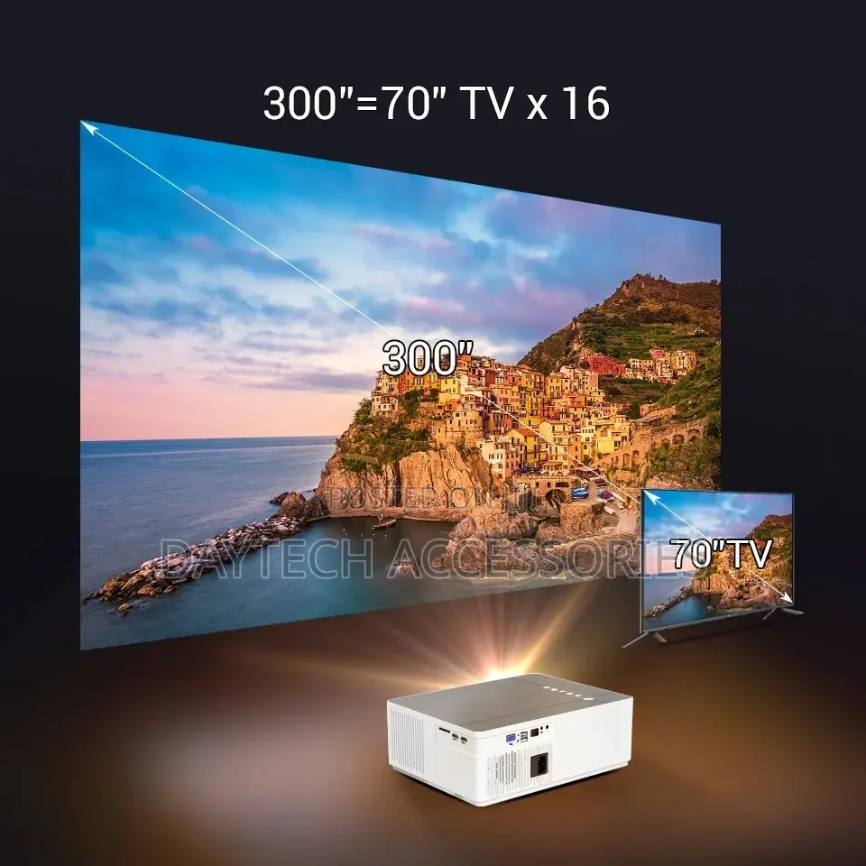 Byintek Home Theater Projector 1080p Wi-Fi Full Hd.