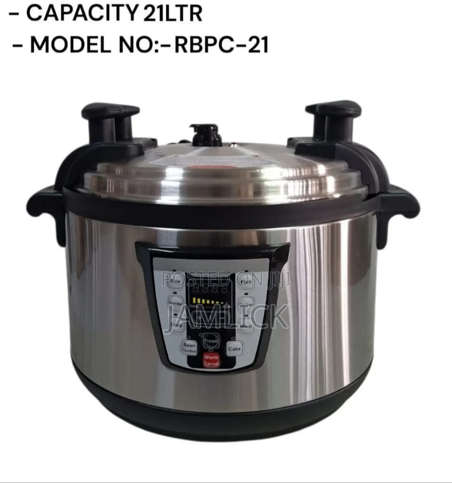 21l Electric Pressure Cooker – Commercial Heavy Duty - Rd