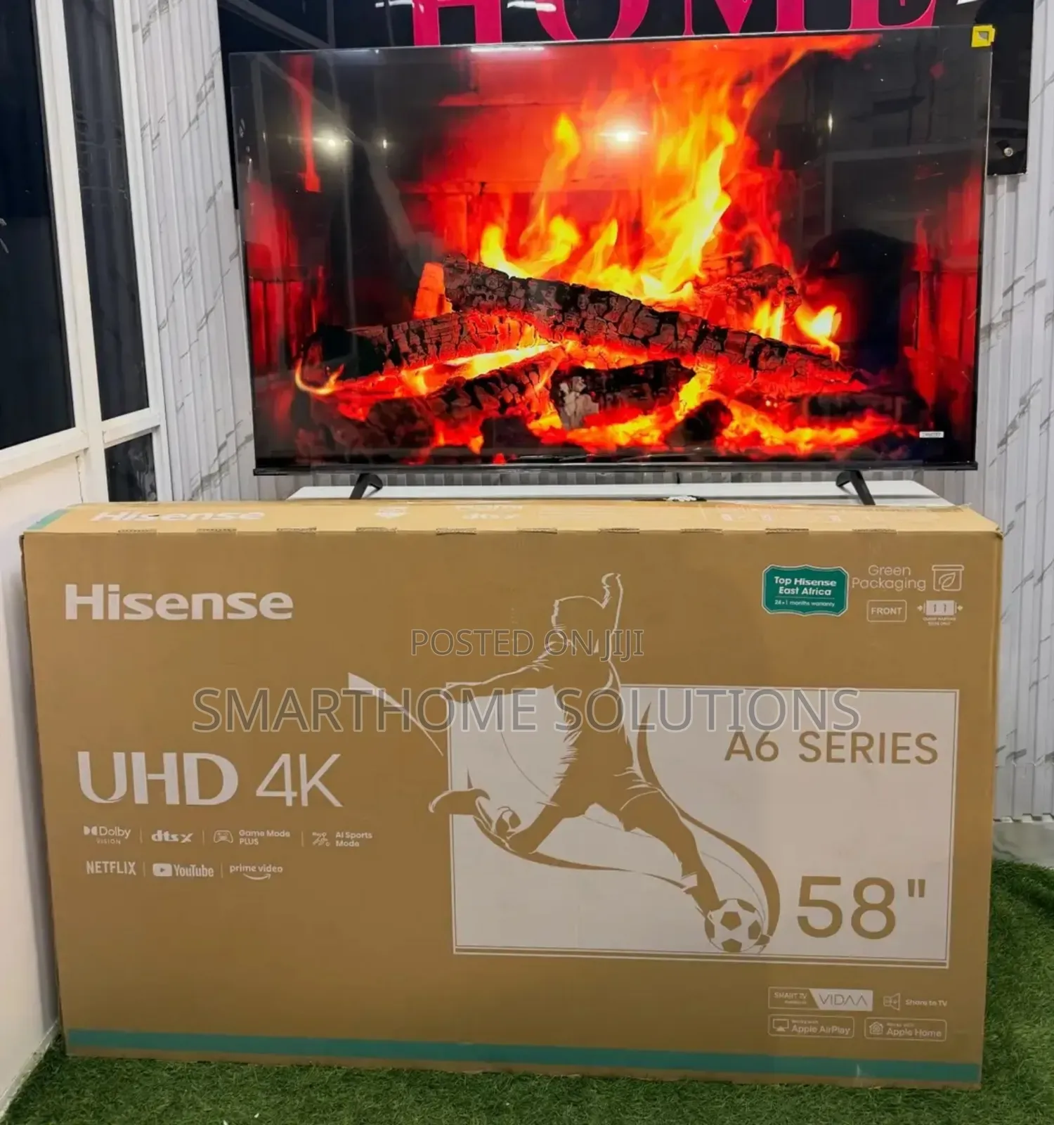 Hisense 58" 58a6n A6 Series Uhd Smart Frameless Tv Powered by Vidaa