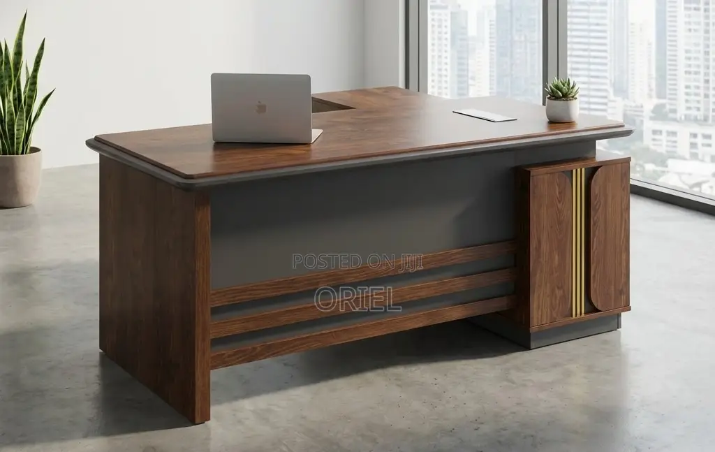 Modern L-Shaped Office Desk : Office 1.8m Executive Working Desk