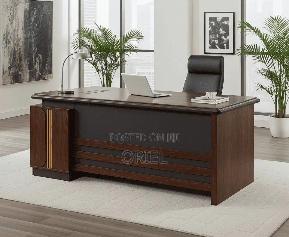 Modern L-Shaped Office Desk : Office 1.8m Executive Working Desk