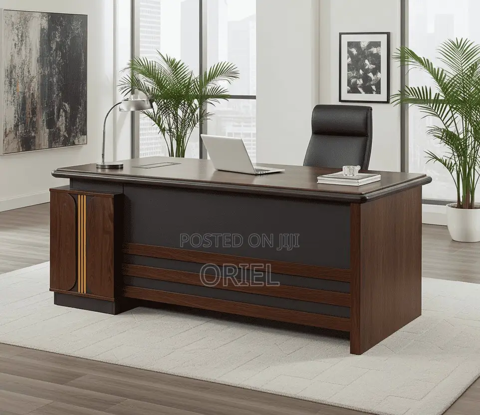 Modern L-Shaped Office Desk : Office 1.8m Executive Working Desk