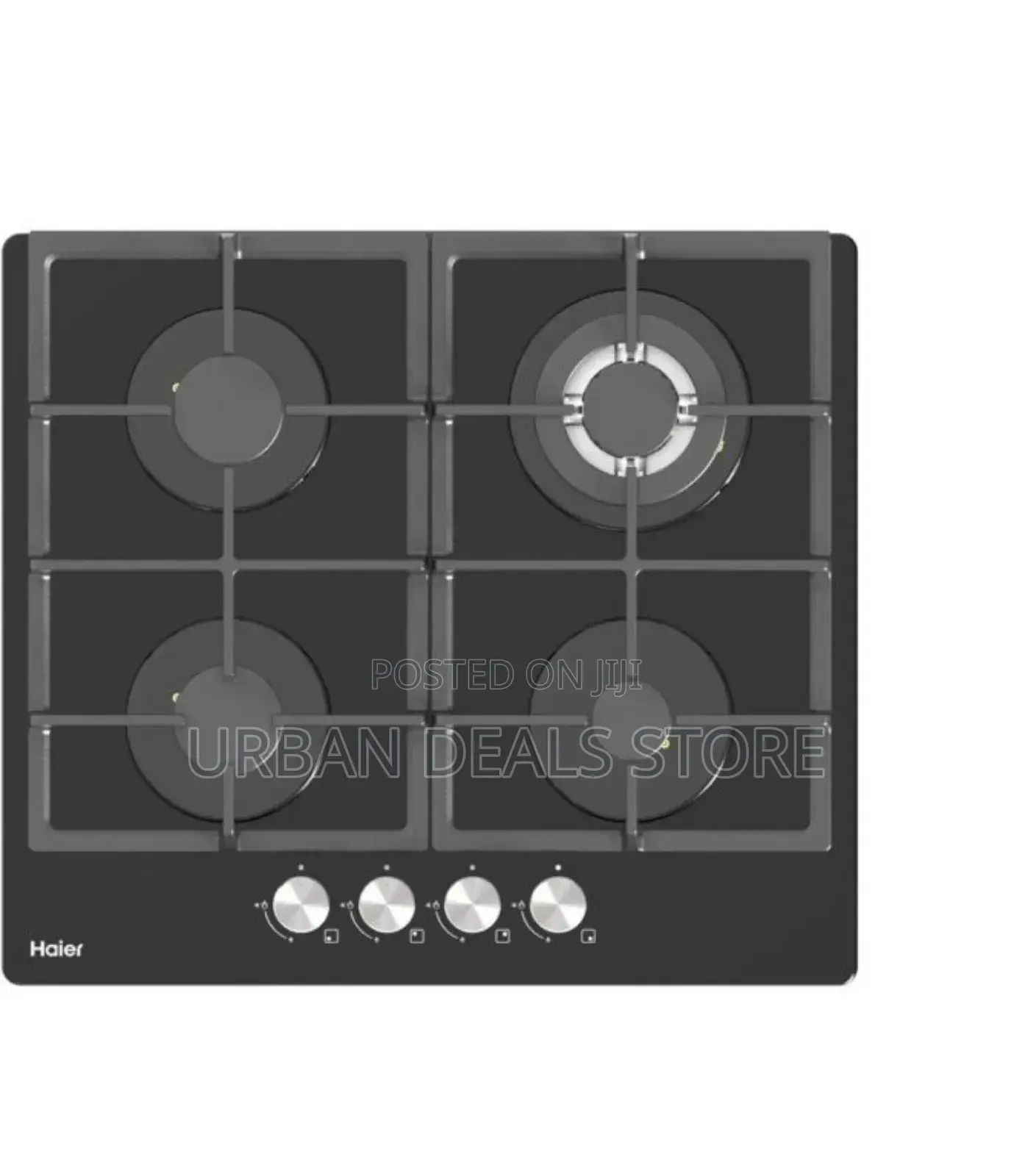 Haier 4-Burner Hob-S460fbt – Premium Black Tempered Glass Gas Hob