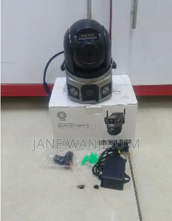 New 4g Sim V380 Dual Lens Outdoor Camera Ac Powered CCTV Camera