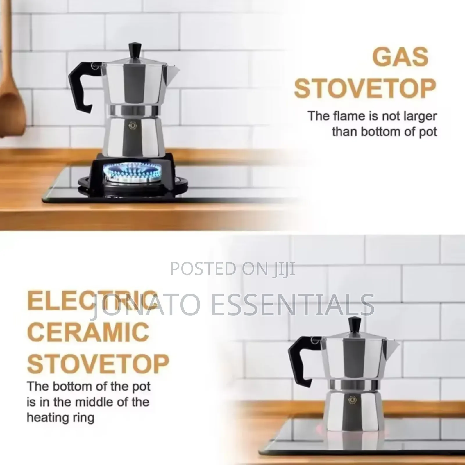 600ml Large Moka Pot Espresso Maker - 12 Cup Stovetop Mocha Pot