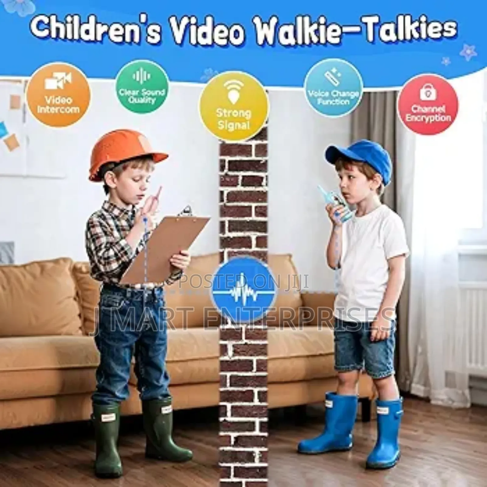 Video Walkie Talkies for Kids, Handheld 2 Pack Video Intercom