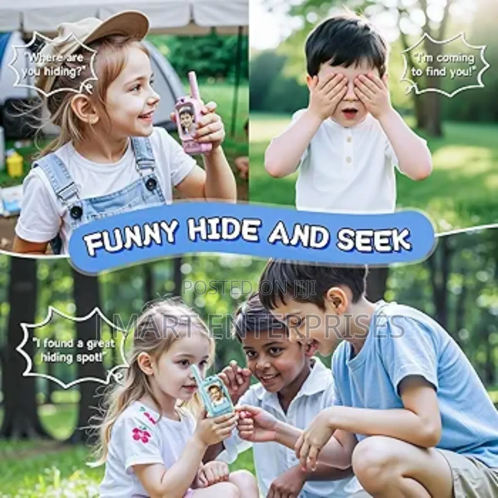Video Walkie Talkies for Kids, Handheld 2 Pack Video Intercom