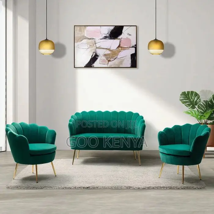 Home Sofa; Elegant Round 2-1-1 Sofa Set for Living Room