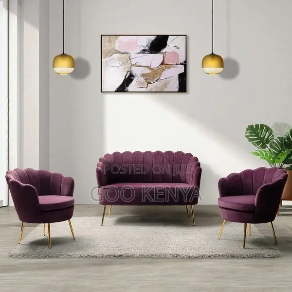 Home Sofa; Elegant Round 2-1-1 Sofa Set for Living Room