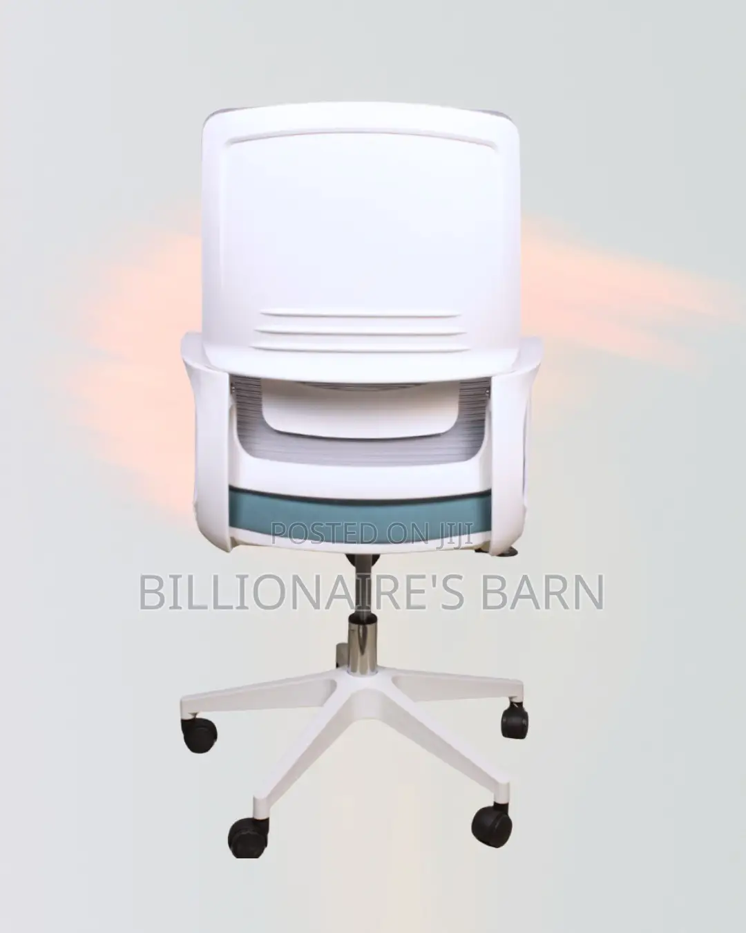 White Ergonomic Mesh Office Chair Mid Back Lumbar Support Solution