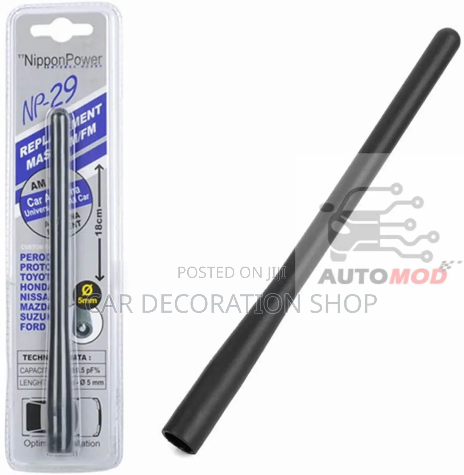 18cm Radio Antennae for Replacement of Old or Damaged Am/Fm Antenna