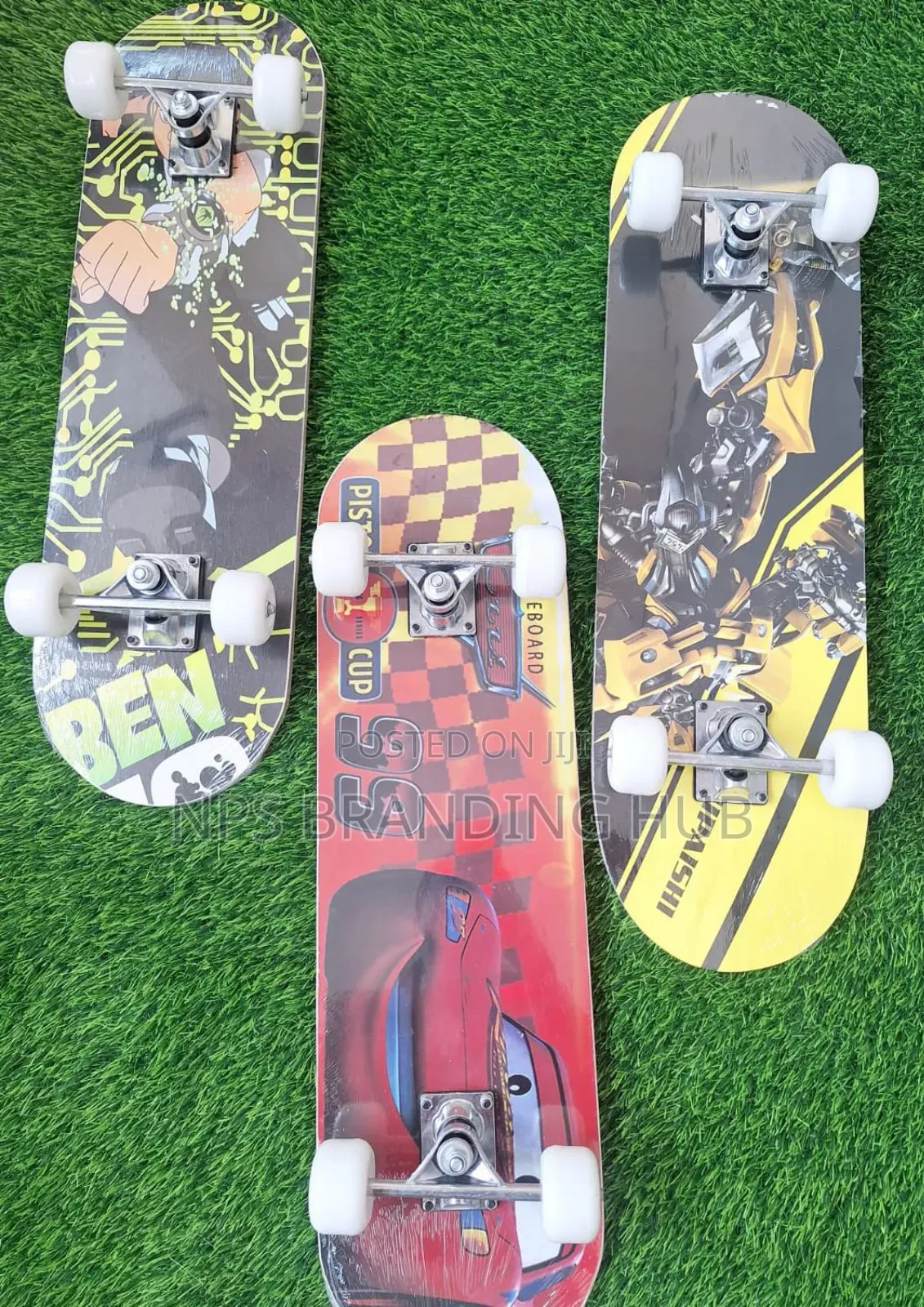 Skateboard With Rubber Wheels. G.L.E
