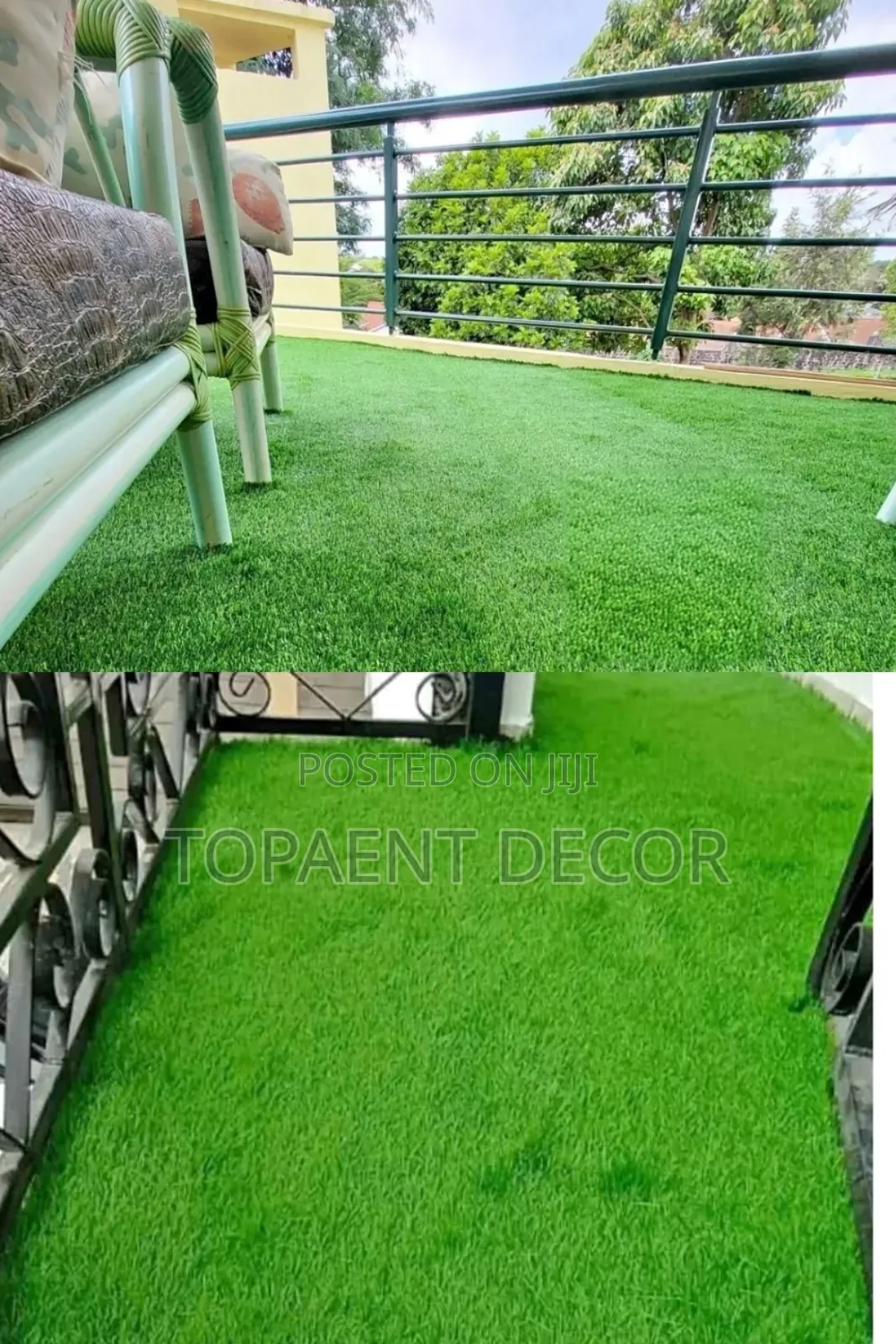 35mm Rooftop Gazebo Area Artificial Green Grass Carpet