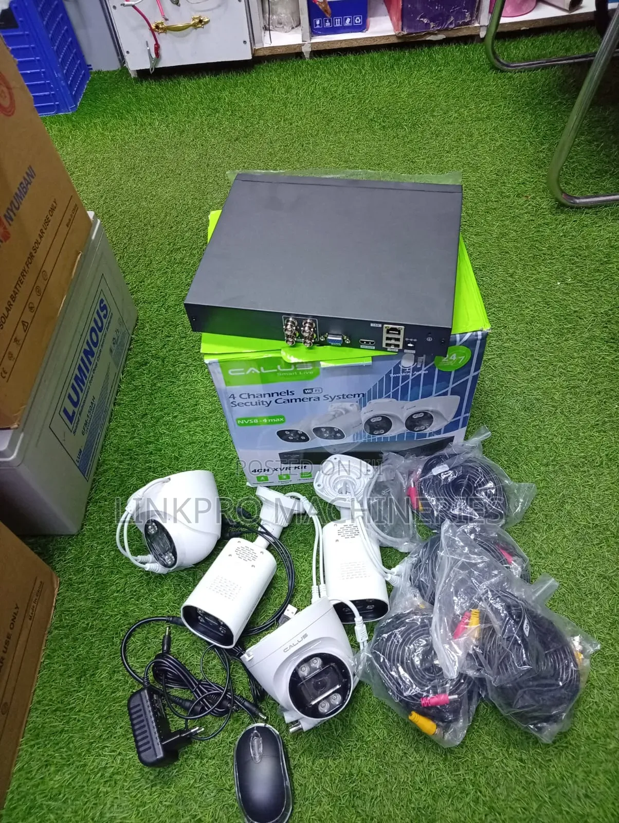 4 Channel CCTV Camera Complete Kit