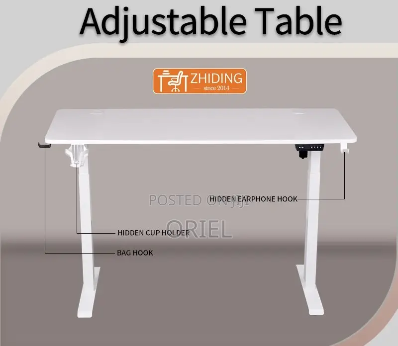Office Desk : Office 1.2m Electric Height Adjustable Computer Desk